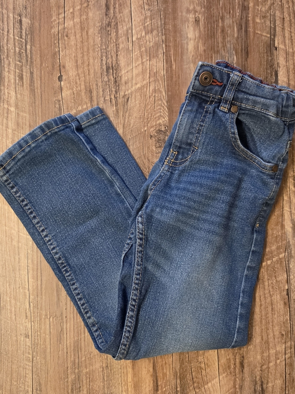Tommy Hilfiger Boys Skinny Denim Jeans Size 7 Medium Wash Adjustable Waist